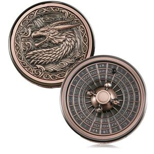 Wheel of Fate Dice Spinner ,DND 3-in-1 roulette dice D20 D00 D10